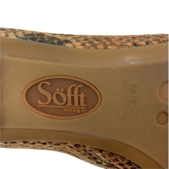 Womens Sofft Ballet Flats Shoes Exotic Reptile Vegan Size 7 0174 EUC - Picture 7 of 9